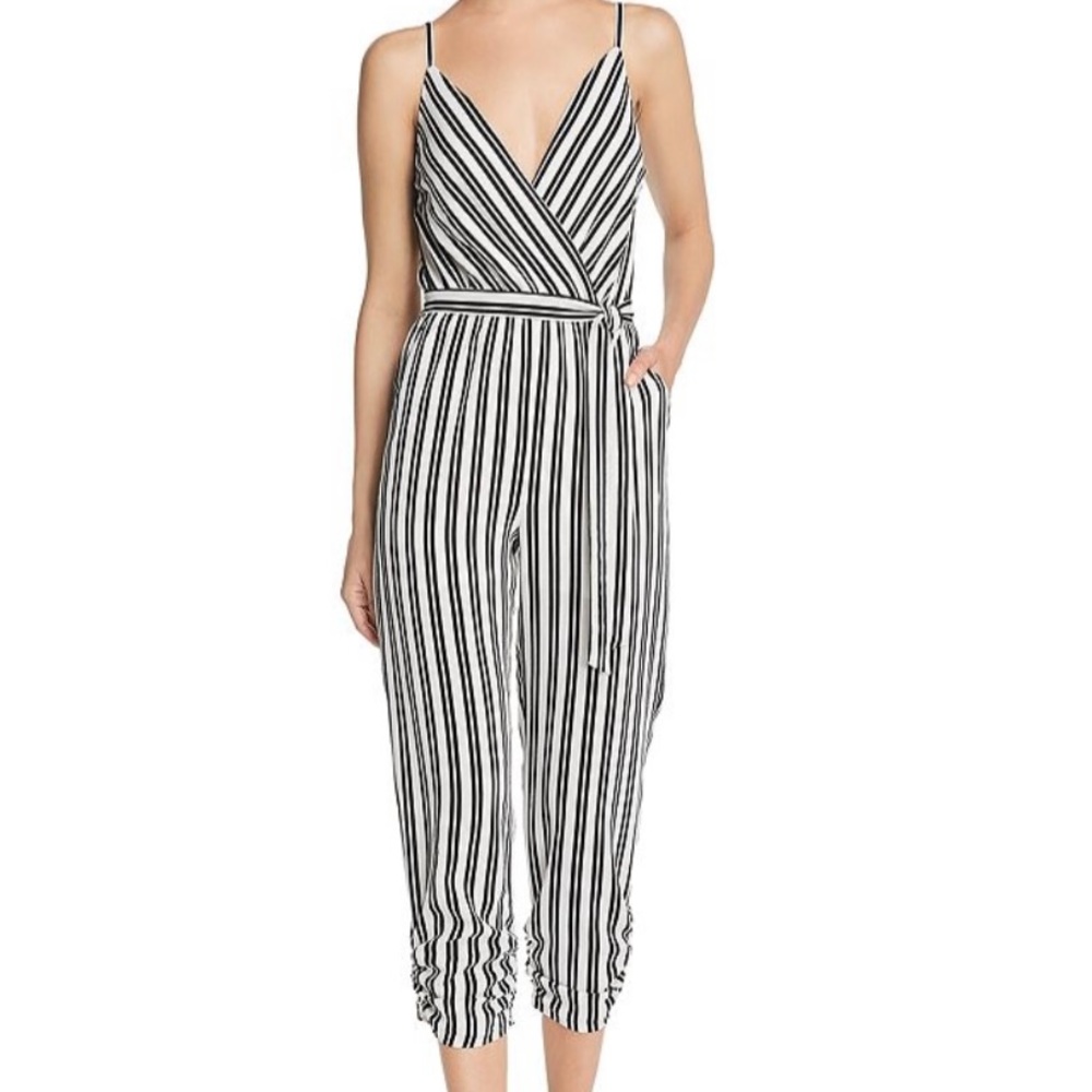 Aqua v neck jumpsuit